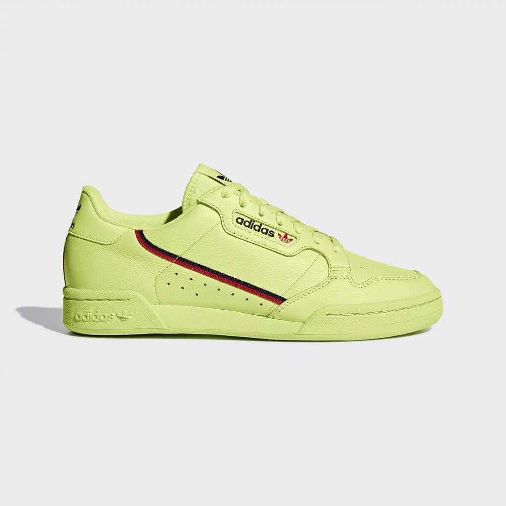 Adidas Continental 80 Tenis Amarillos Para Hombre (MX-81262)